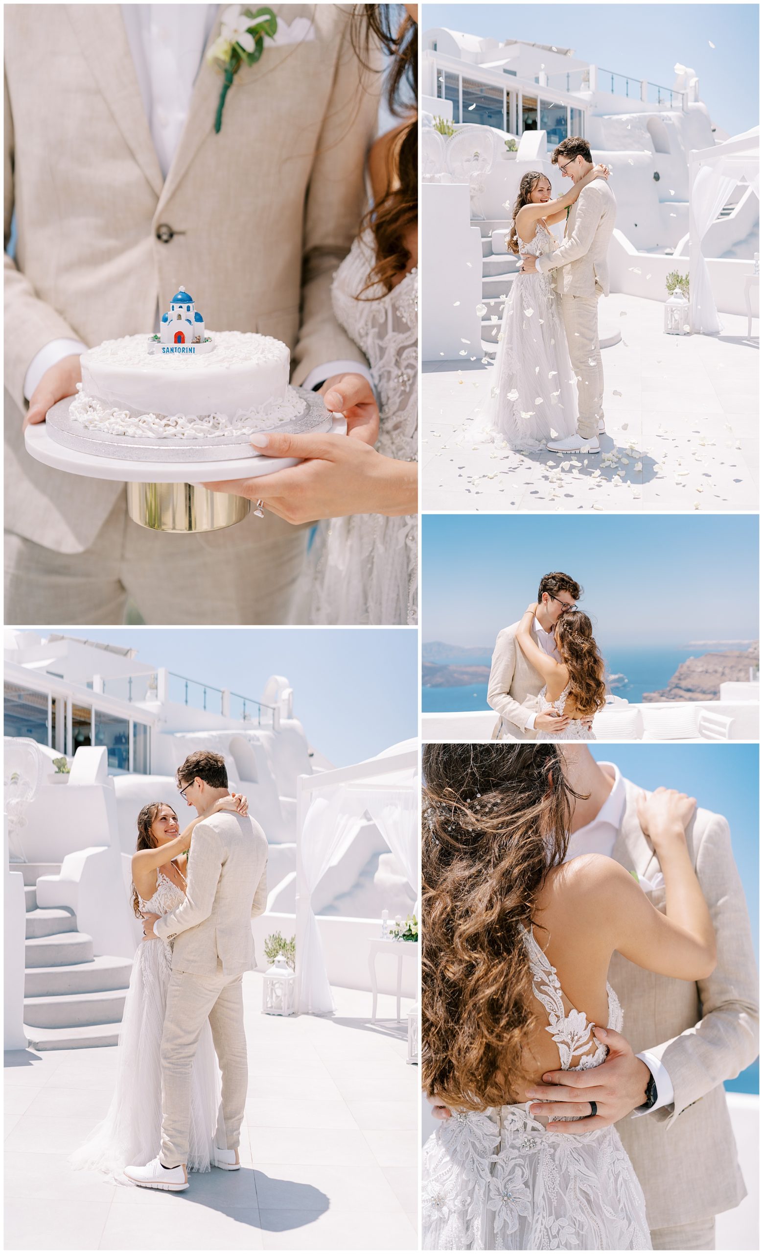 Santorini Greece Elopement destination wedding photography 