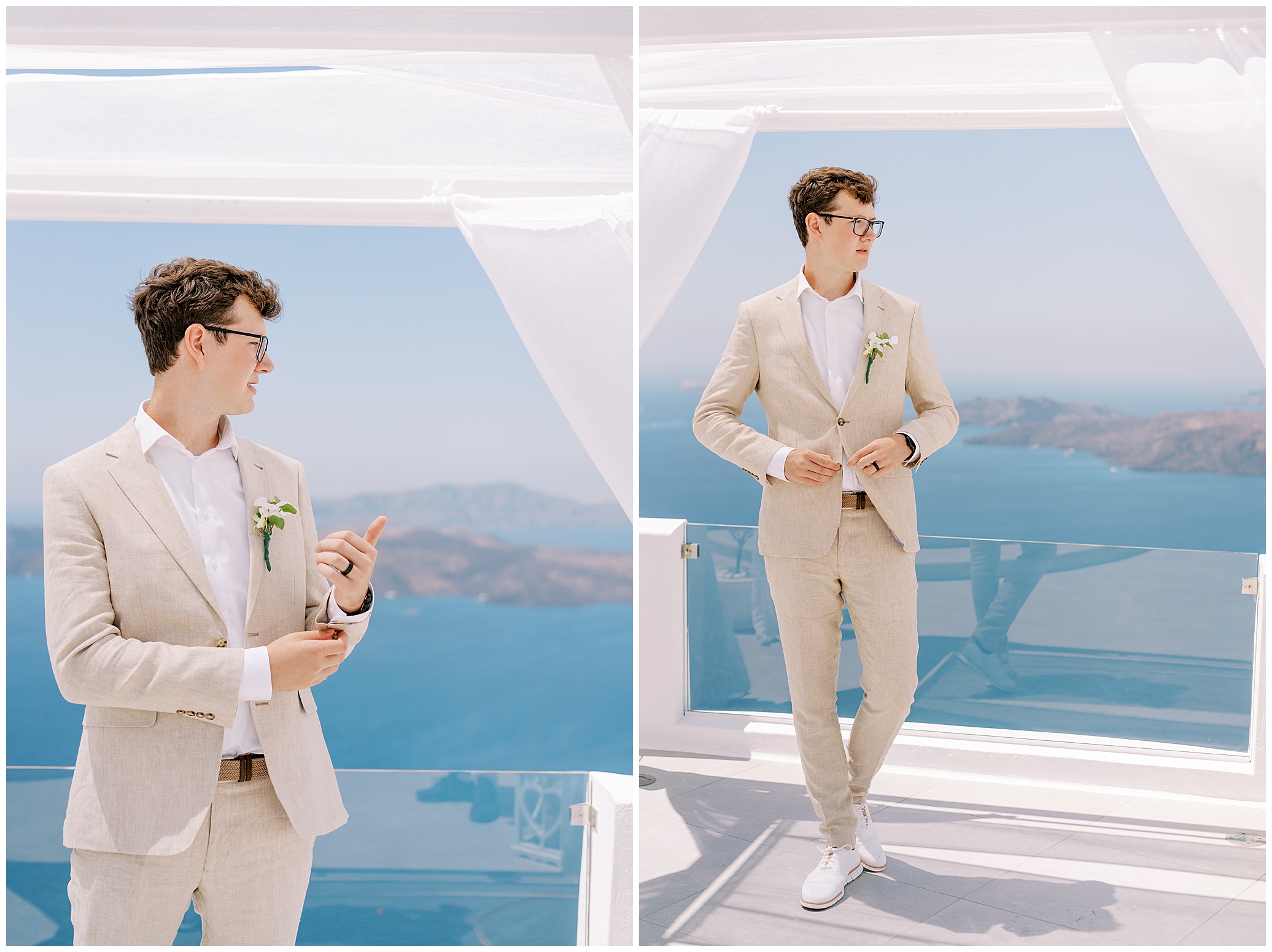 Santorini Greece Elopement destination wedding photography 