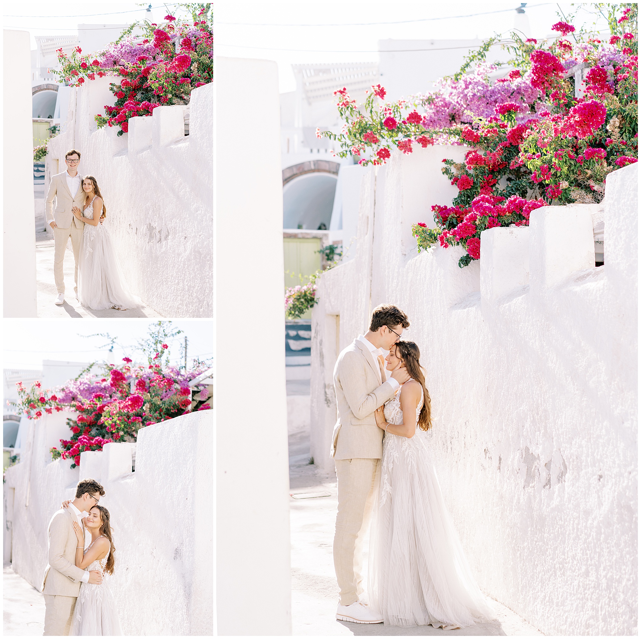 Santorini Greece Elopement destination wedding photography 