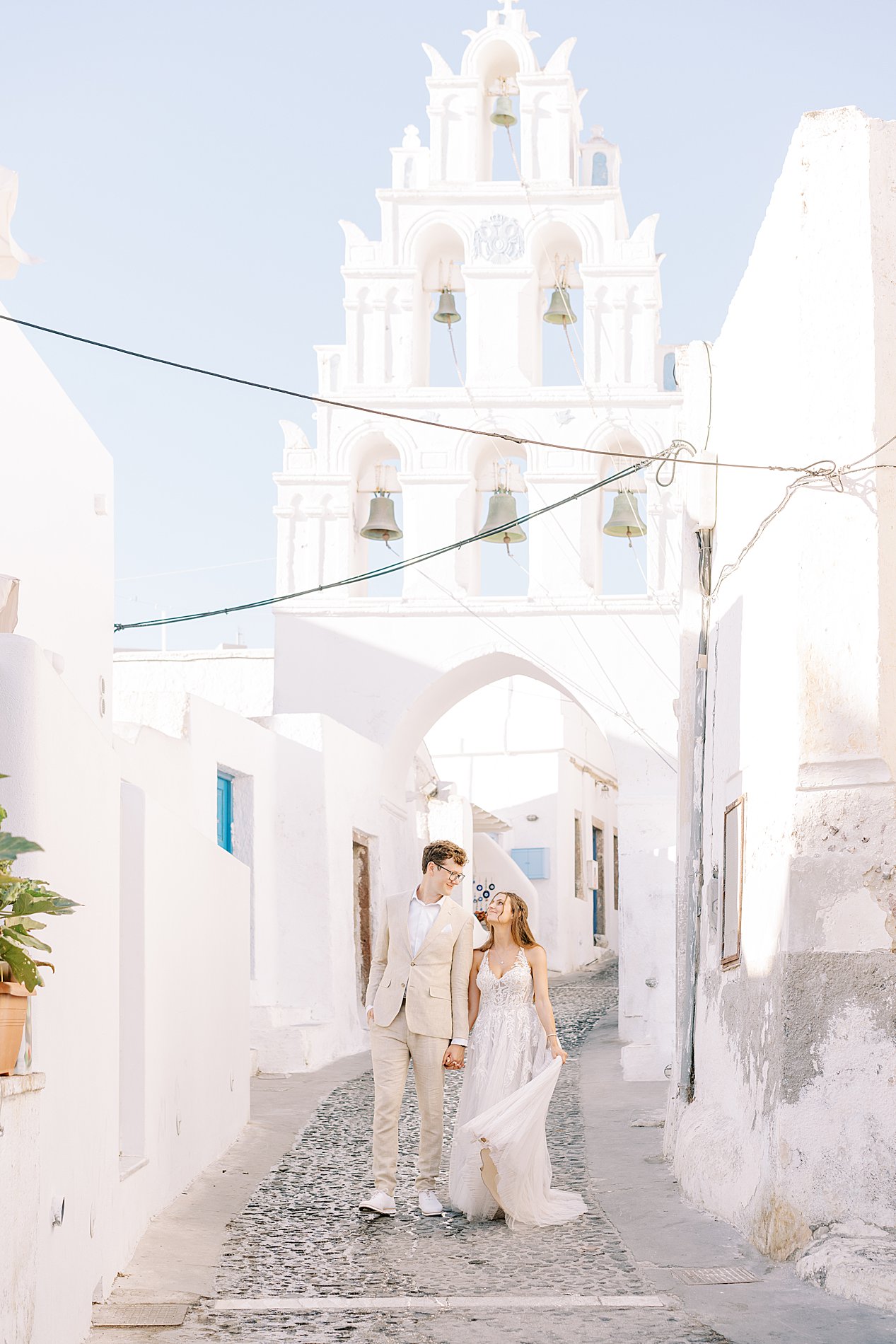 Santorini Greece Elopement destination wedding photography 