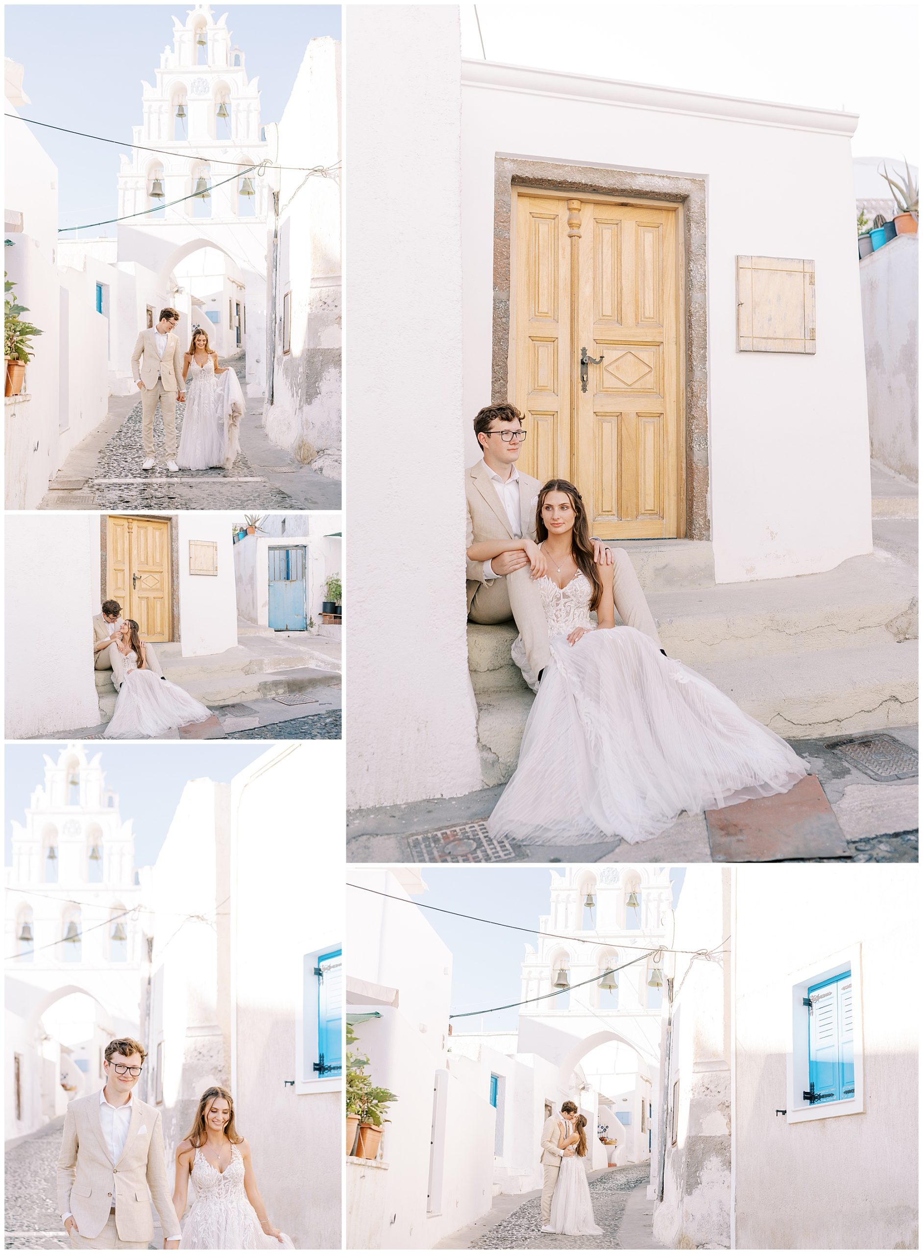 Santorini Greece Elopement destination wedding photography 