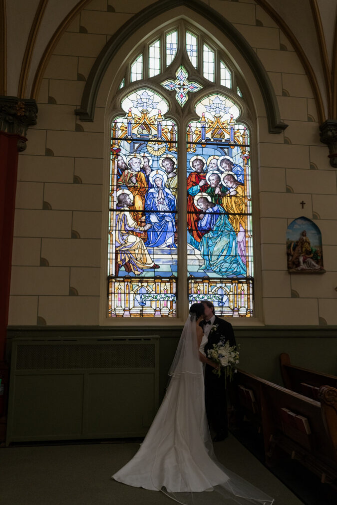 Beautiful venue details at the Holy Family Cathedral.