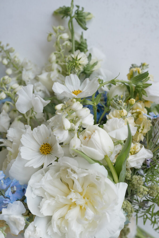 Sophisticated floral details at the Tulsa Club Hotel.