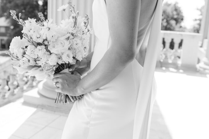 Traditional wedding details at the Oklahoma Hall of Fame