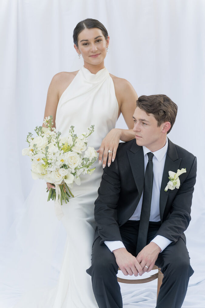 Refined and editorial wedding photographs