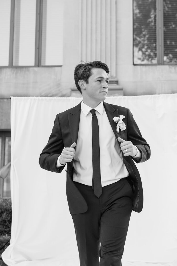 Refined and editorial wedding photographs